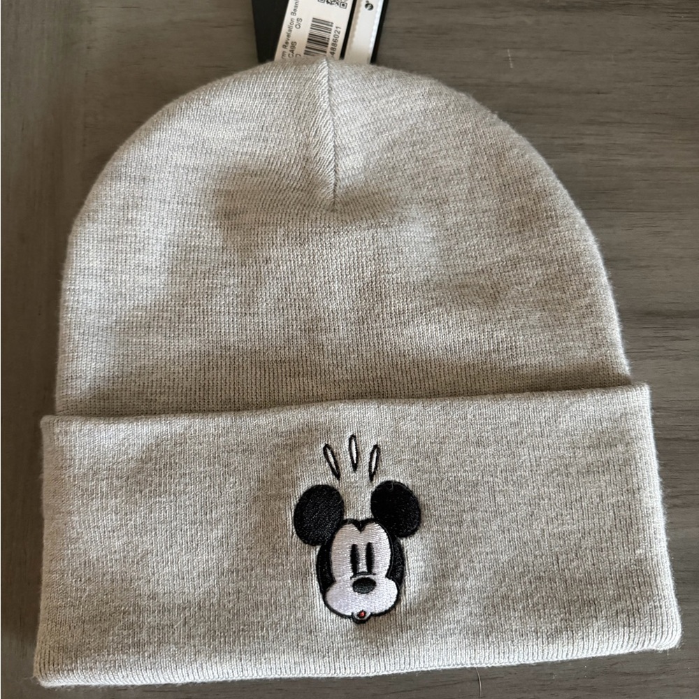 Lululemon Light Gray Beanie with Mickey Design